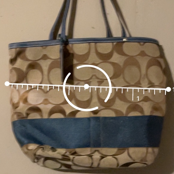 Coach Tote Shoulder Signature Canvas - Picture 3 of 12